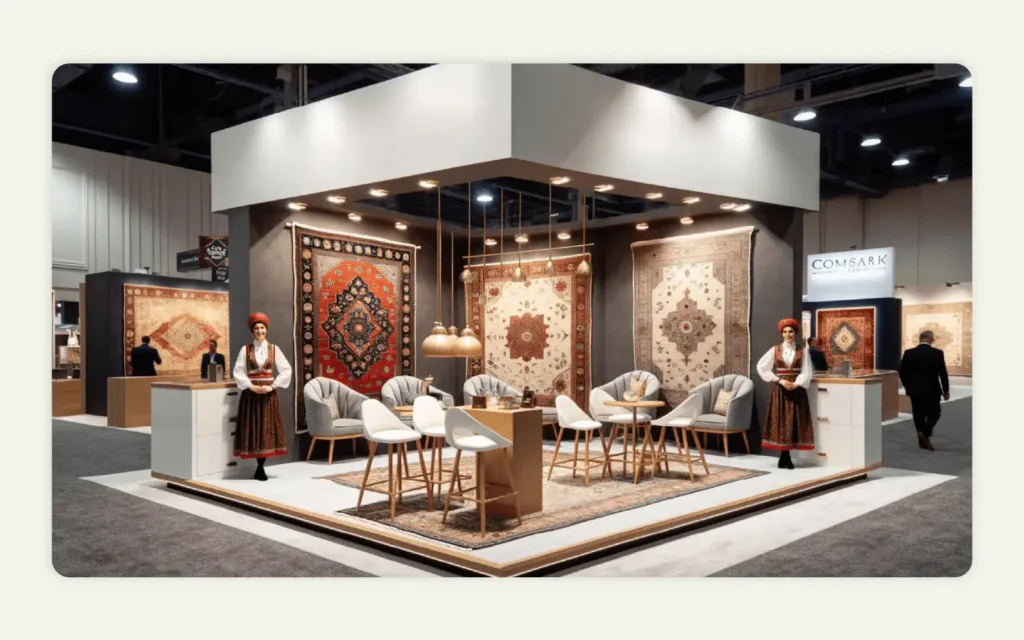 Creative themed trade show booth design driving brand awareness