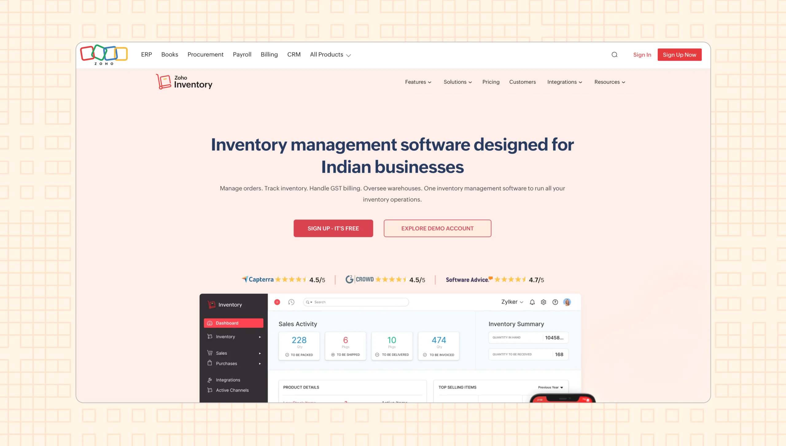 Zoho Inventory