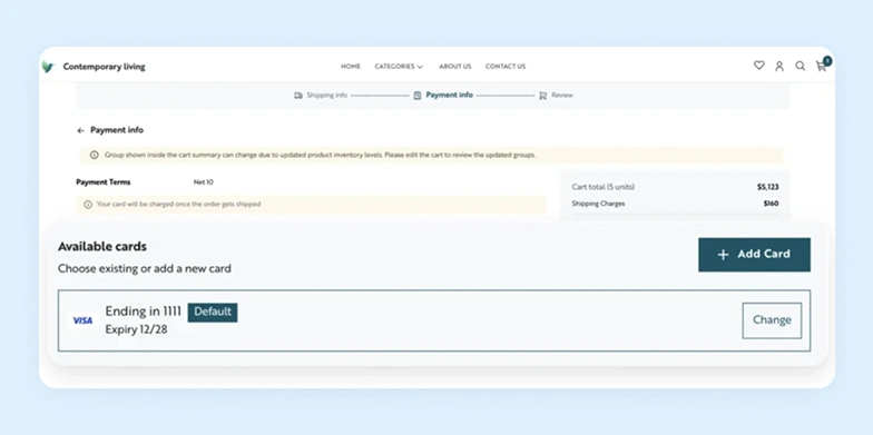 WizCommerce flexible B2B checkout supports diverse payment preferences post integration WizCommerce flexible B2B checkout supports diverse payment preferences post integration