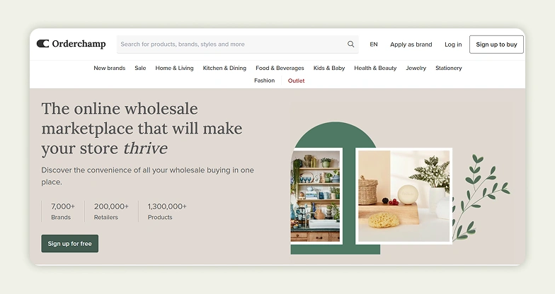 Orderchamp wholesale marketplace connecting brands with European retailers
