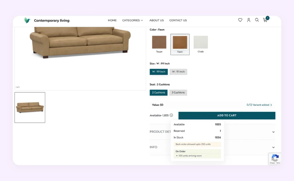 Real-time stock incoming visibility in WizCommerce Real-time stock incoming visibility in WizCommerce