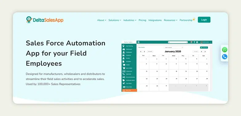 Delta sales app homepage best mobile ordering app for food and beverage distributors