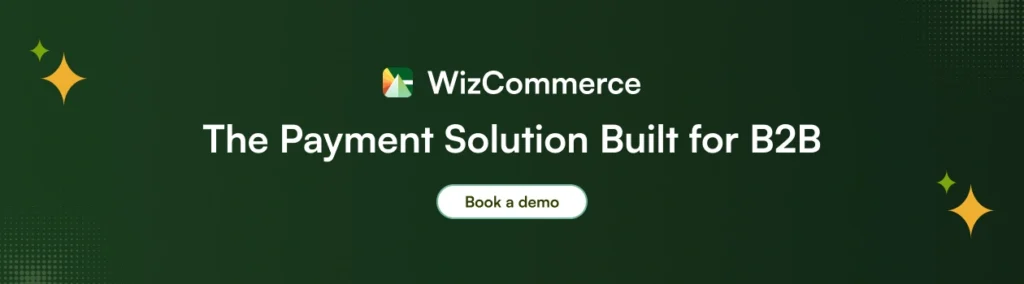 WizPay demo booking for businesses seeking superior B2B payment processing solutions
