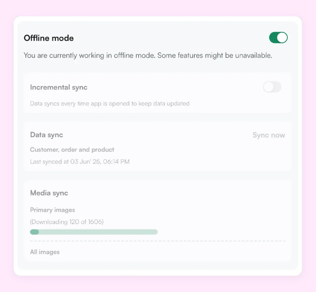 Offline Mode in WizCommerce