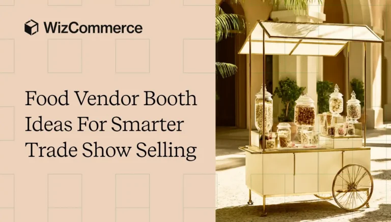 Use WizOrder QR ordering for food trade show booths