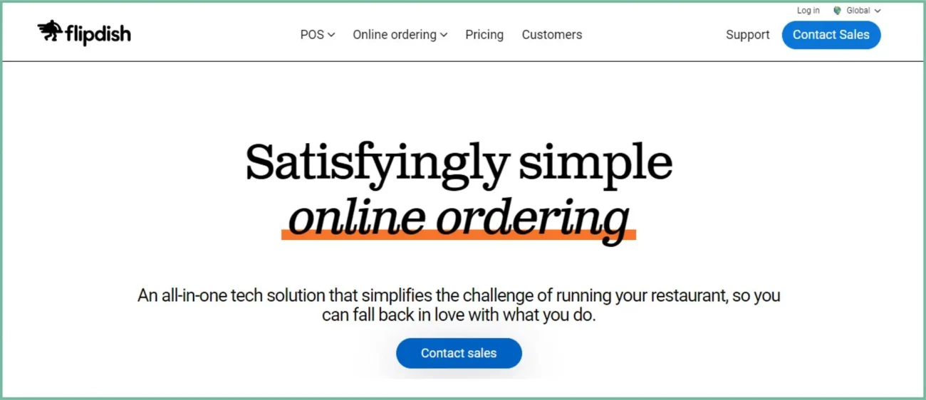 online ordering system for small business