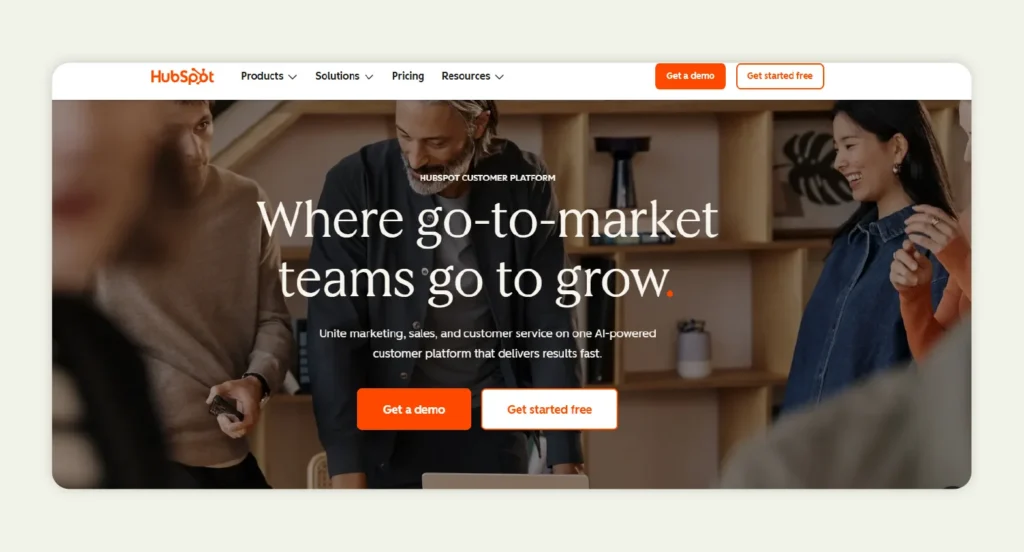 HubSpot Homepage
