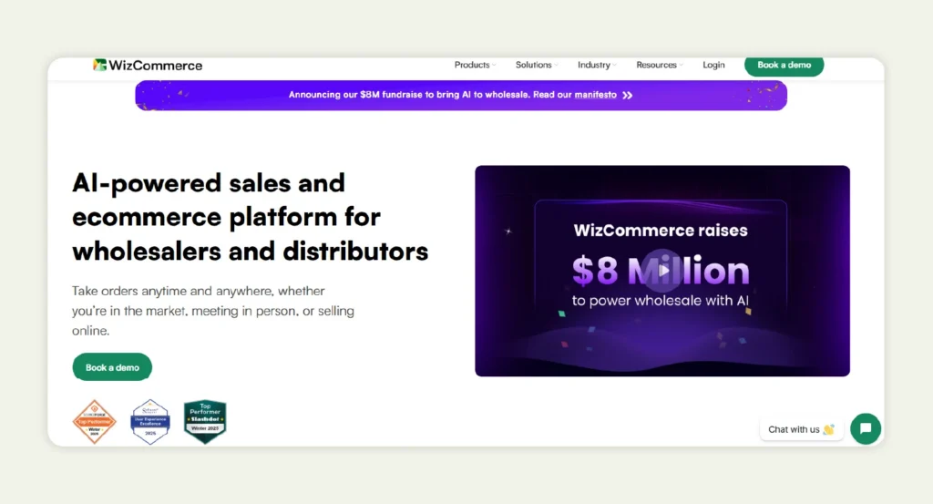 WizCommerce Homepage