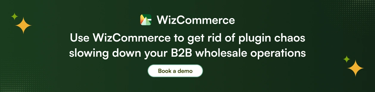 WizShop B2B portal offers features like custom pricing and bulk ordering