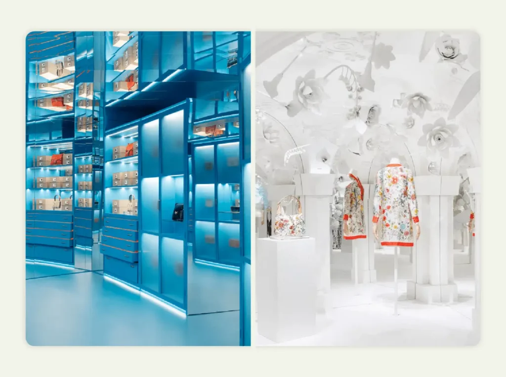 Two examples of highly immersive exhibitions