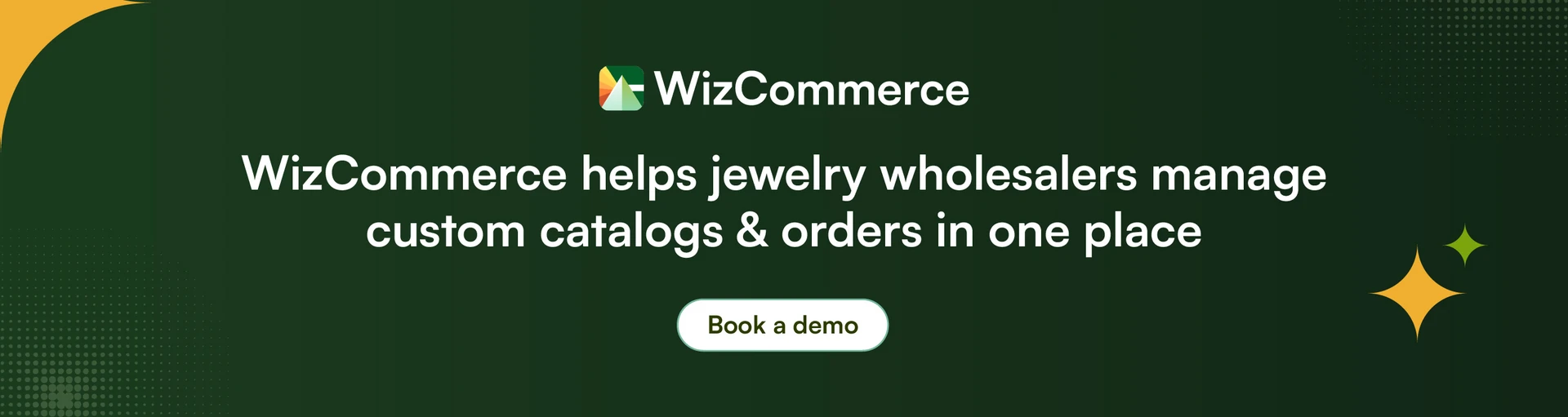  Use WizShop B2B portal for showing jewelry catalog and custom pricing