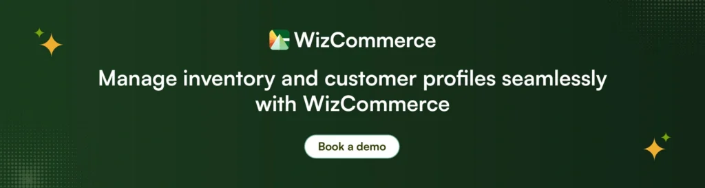 WizCommerce inventory management dashboard for your jewelry business