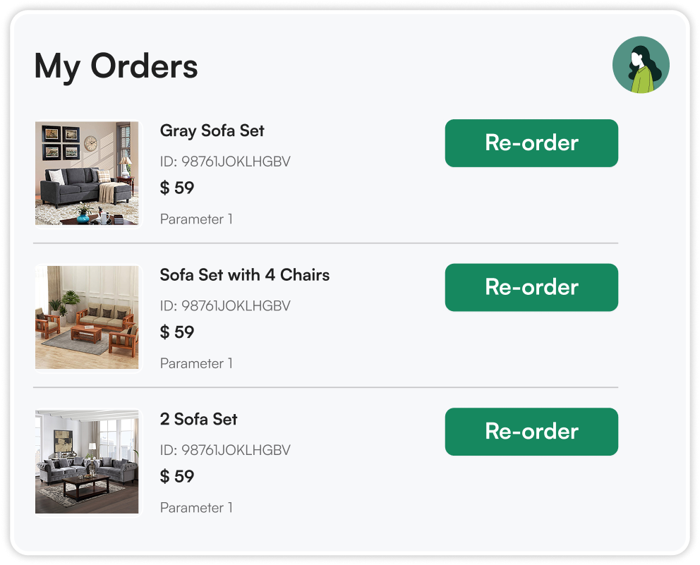 One click repeat purchase