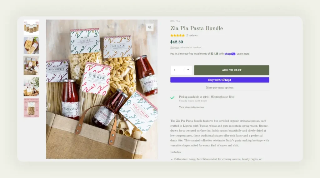 Group product photography displaying pasta bundle variants in wholesale catalog setting Group product photography displaying pasta bundle variants in wholesale catalog setting