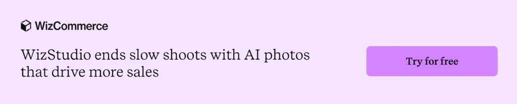 WizStudio AI product photo generator turning catalogs into sales-ready ecommerce visuals. 