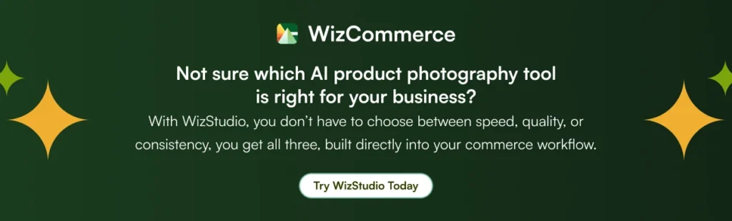 WizStudio AI product photography tool offering speed, quality, and catalog consistency for retailers and wholesalers WizStudio AI product photography tool offering speed, quality, and catalog consistency for retailers and wholesalers