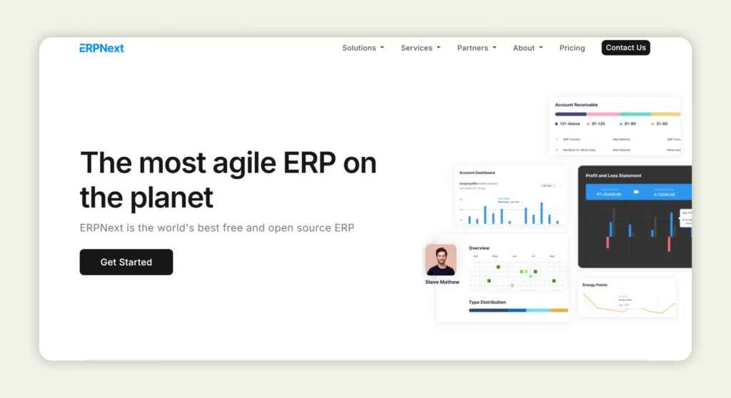 ERPNext Homepage ERPNext Homepage