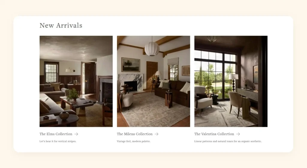 Furniture photography showing sophistication