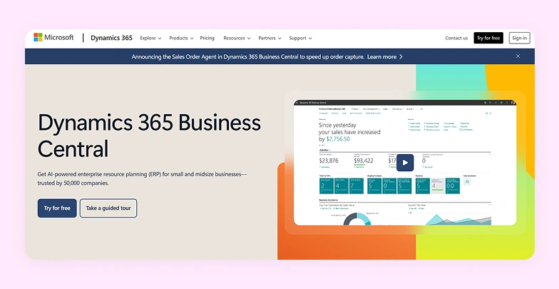  Microsoft Dynamics 365 Business Central screenshot 