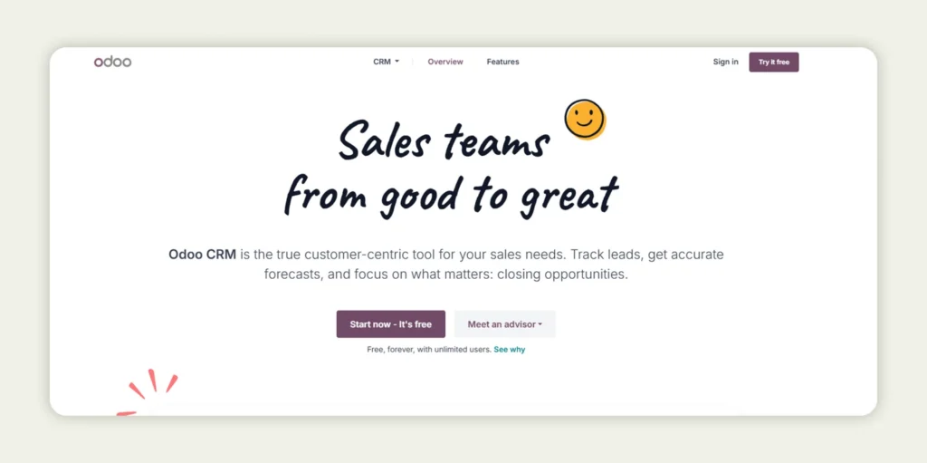 Odoo Homepage Odoo Homepage