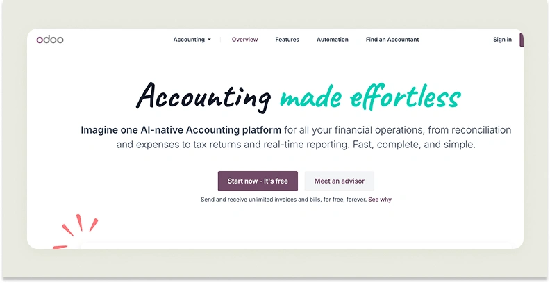 Odoo modular accounting interface Odoo modular accounting interface