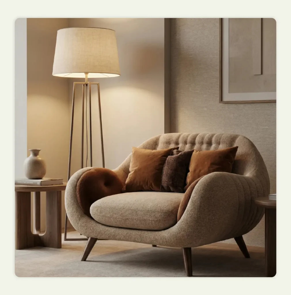 Props complementing the main furniture