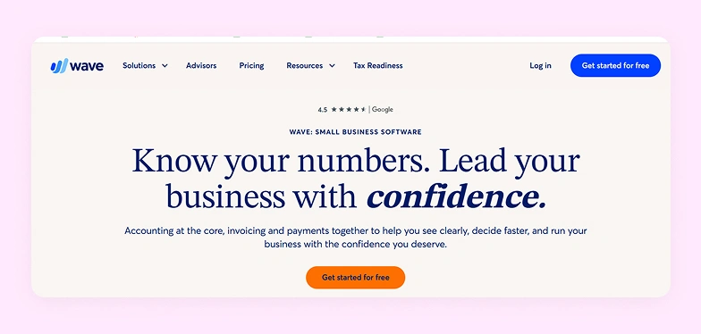 Wave Accounting free accounting dashboard 