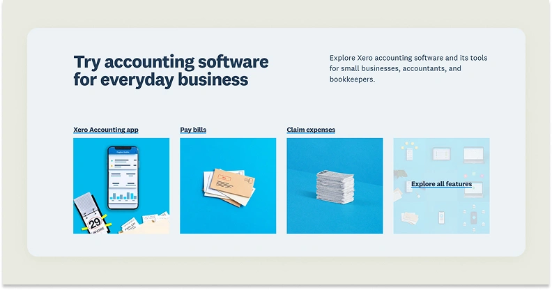 Xero accounting website interface Xero accounting website interface