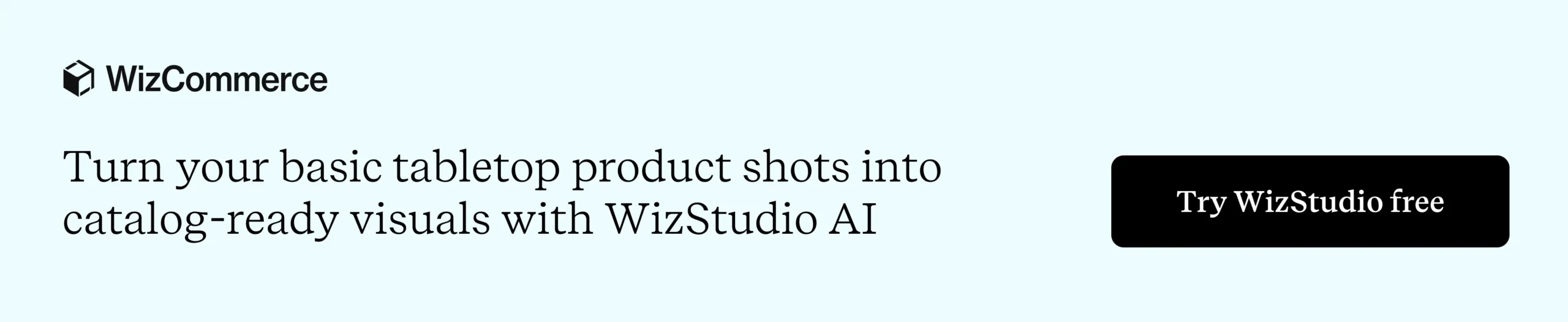 WizStudio AI platform generates lifestyle product images from tabletop photos