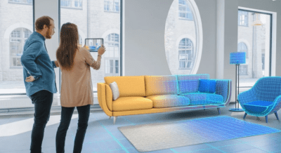 Develop an AR app that allows buyers to virtually place your home furnishings in their own spaces using their smartphones or tablets. 