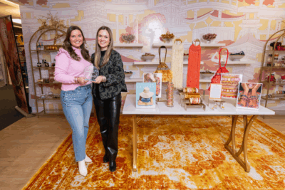 Check out the booth by BuDha Girls LLC that was awarded for the best use of color at the Atlanta Market.