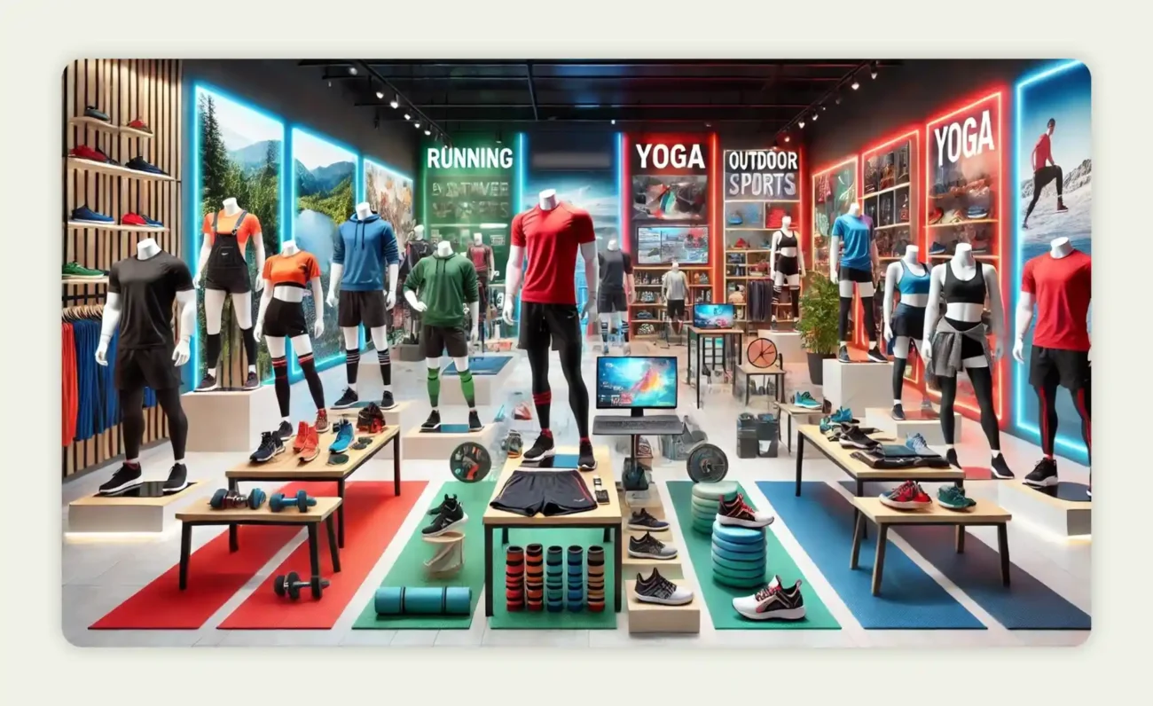 Activewear display Activewear display