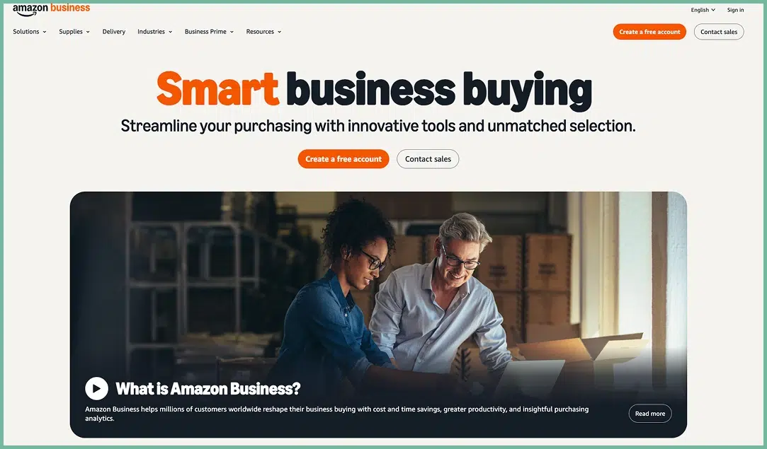 Amazon Business - B2B arm of Amazon with broad product range