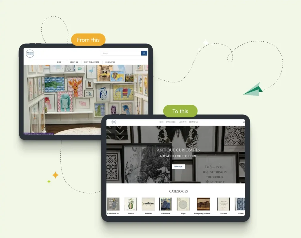 Antique Curiosities success case study by WizCommerce