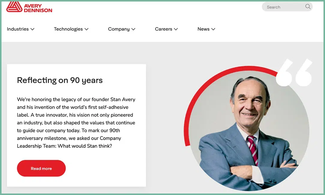 Avery Dennison - Labeling and packaging materials specialist