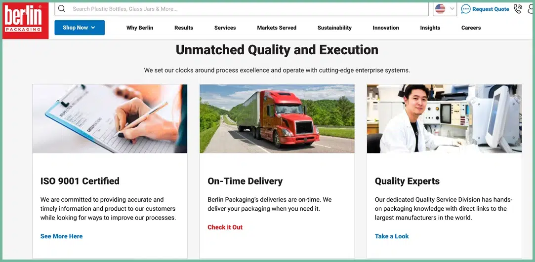 Berlin Packaging - Packaging items and services provider