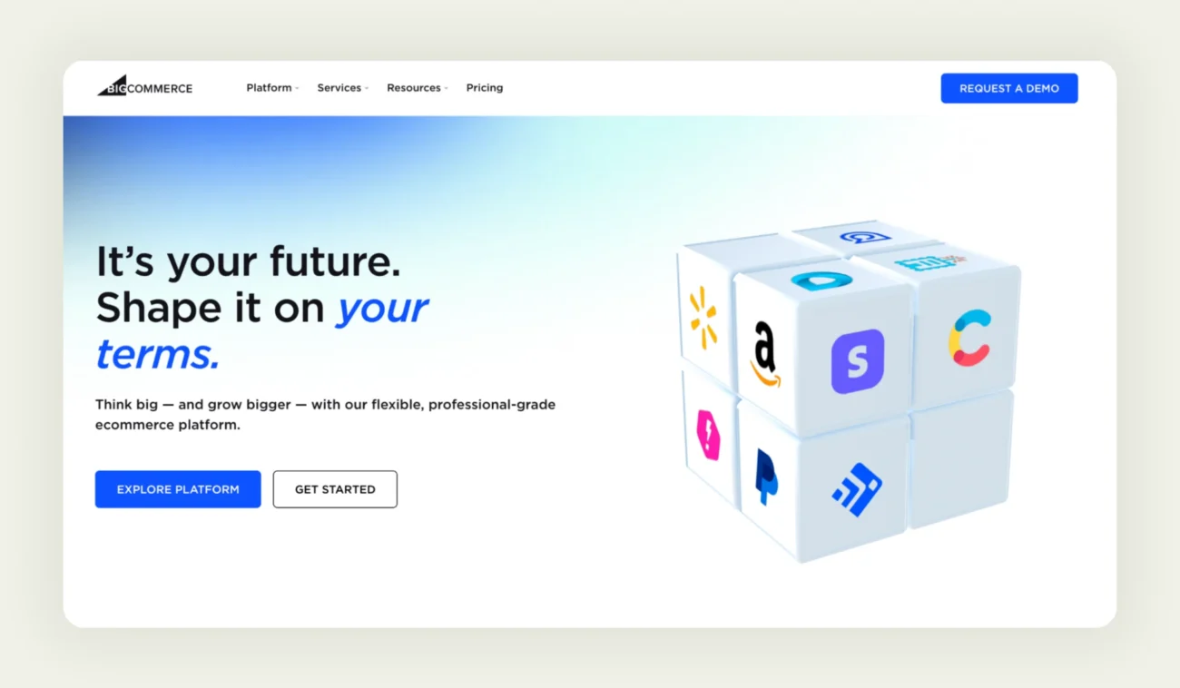 BigCommerce homepage