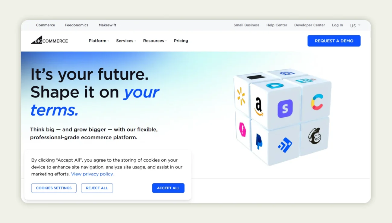 BigCommerce homepage