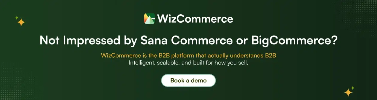 Book a Demo with a B2B Commerce platform, WizCommerce