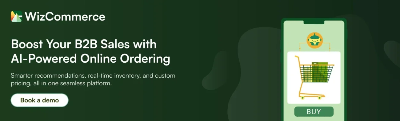 Book a demo with an AI-powered B2B commerce solution