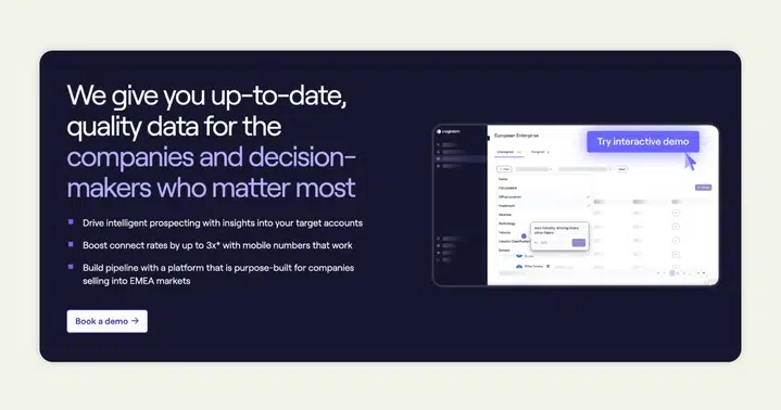 Cognism is a B2B sales intelligence platform with verified contact data