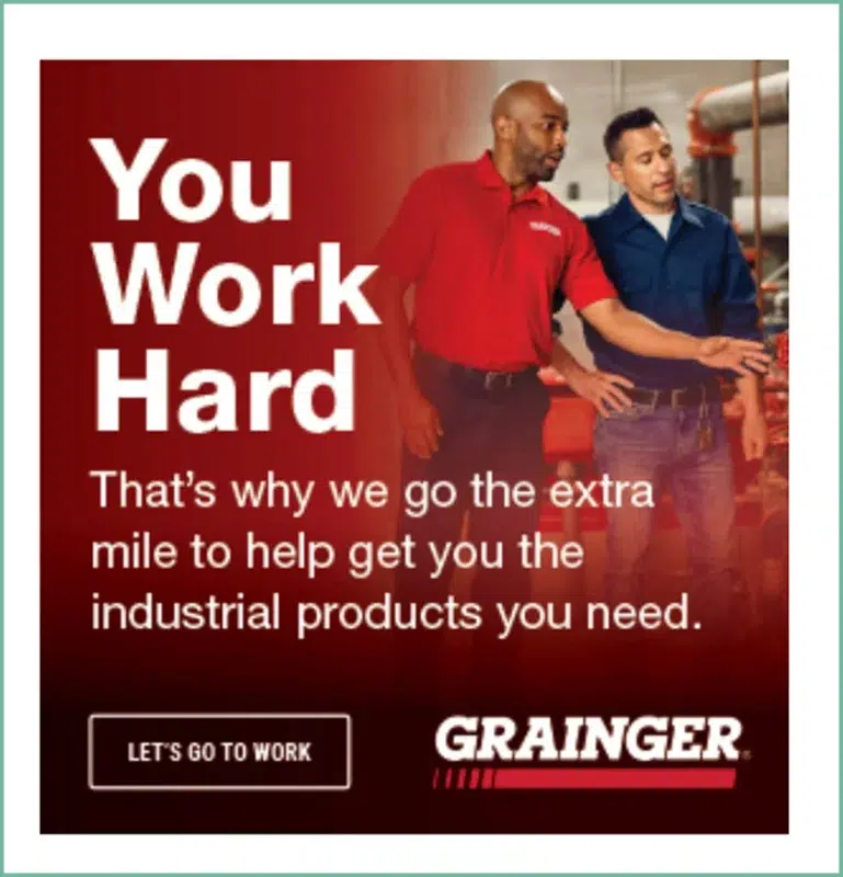 Conversion-focused messaging targeting industrial professionals