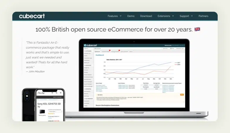 CubeCart A template-driven, user-friendly platform for straightforward e-commerce functionality.