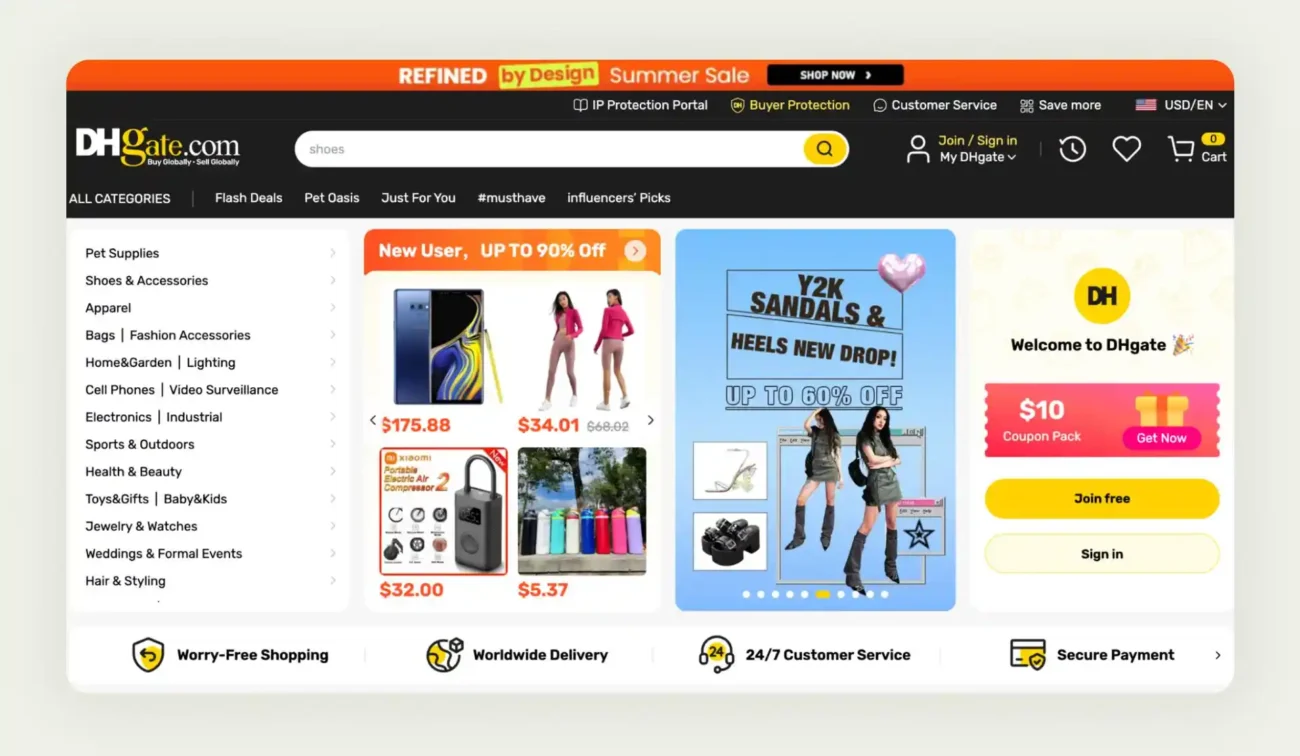 DHgate B2B marketplace for small and medium businesses