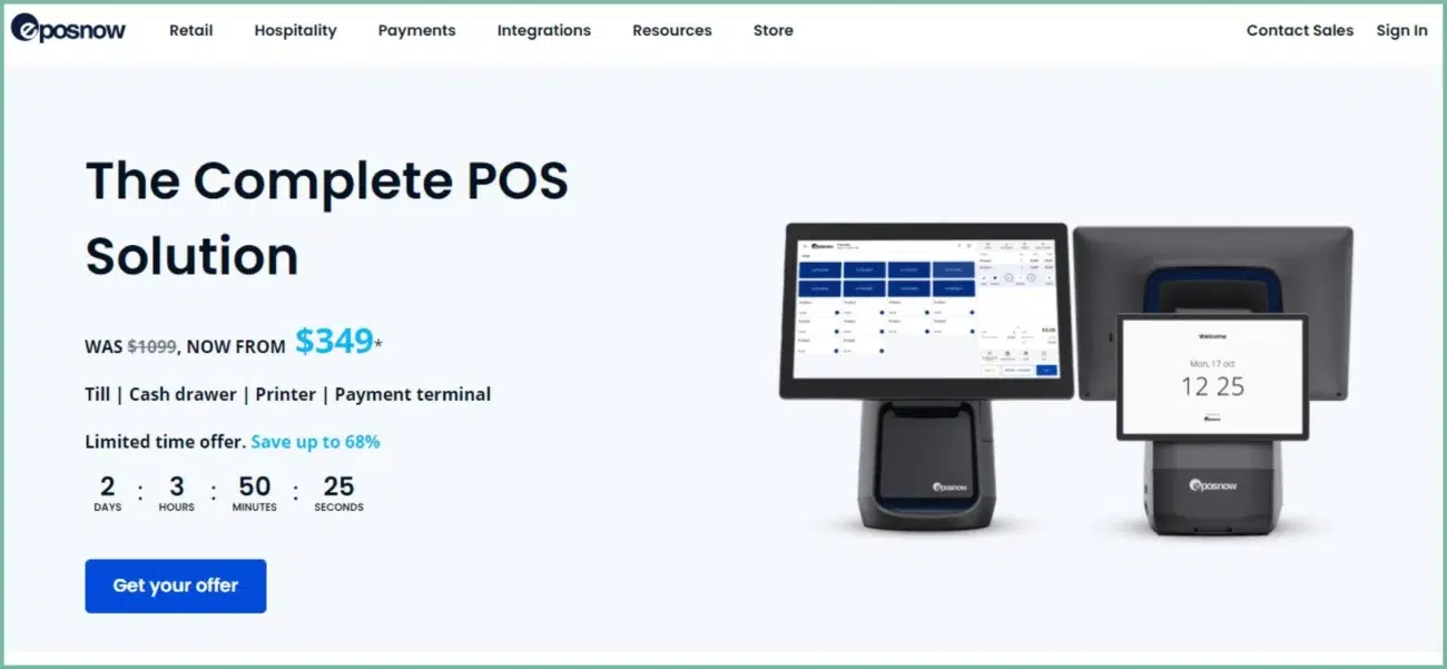 Epos Now home page