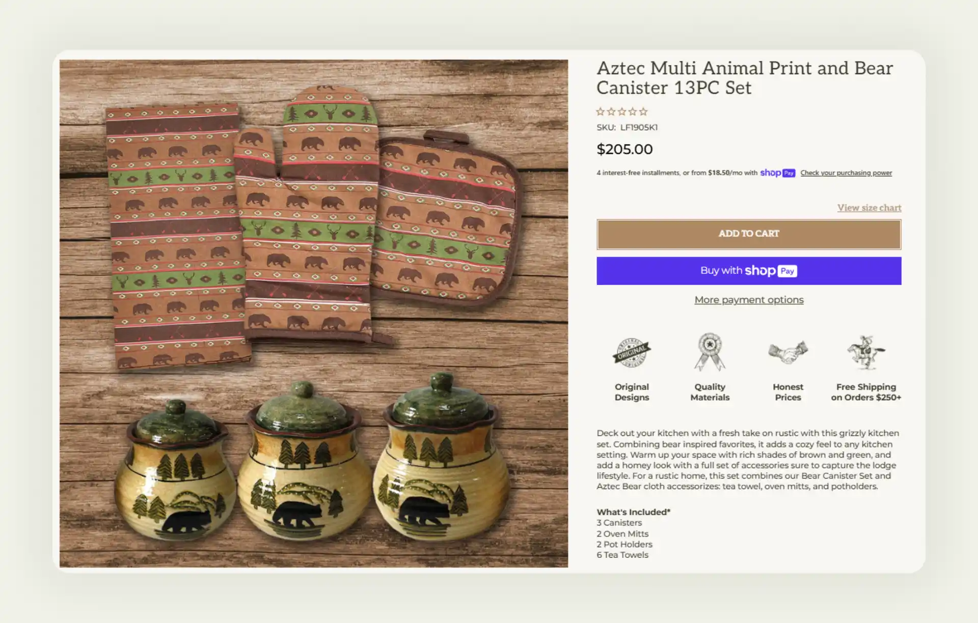 Example of kitting in the home decor industry