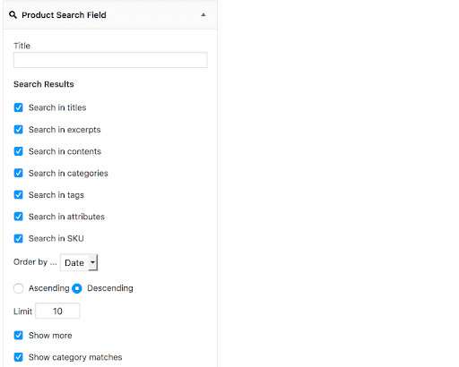 Filtering and Search