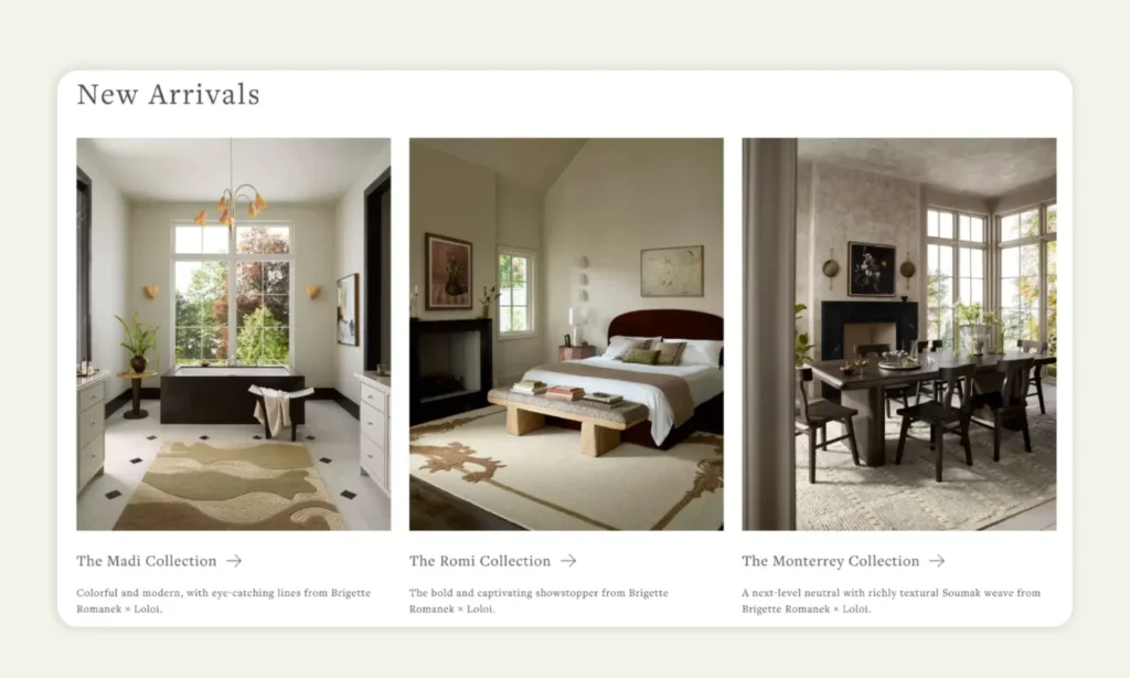 Furniture photography showing sophistication