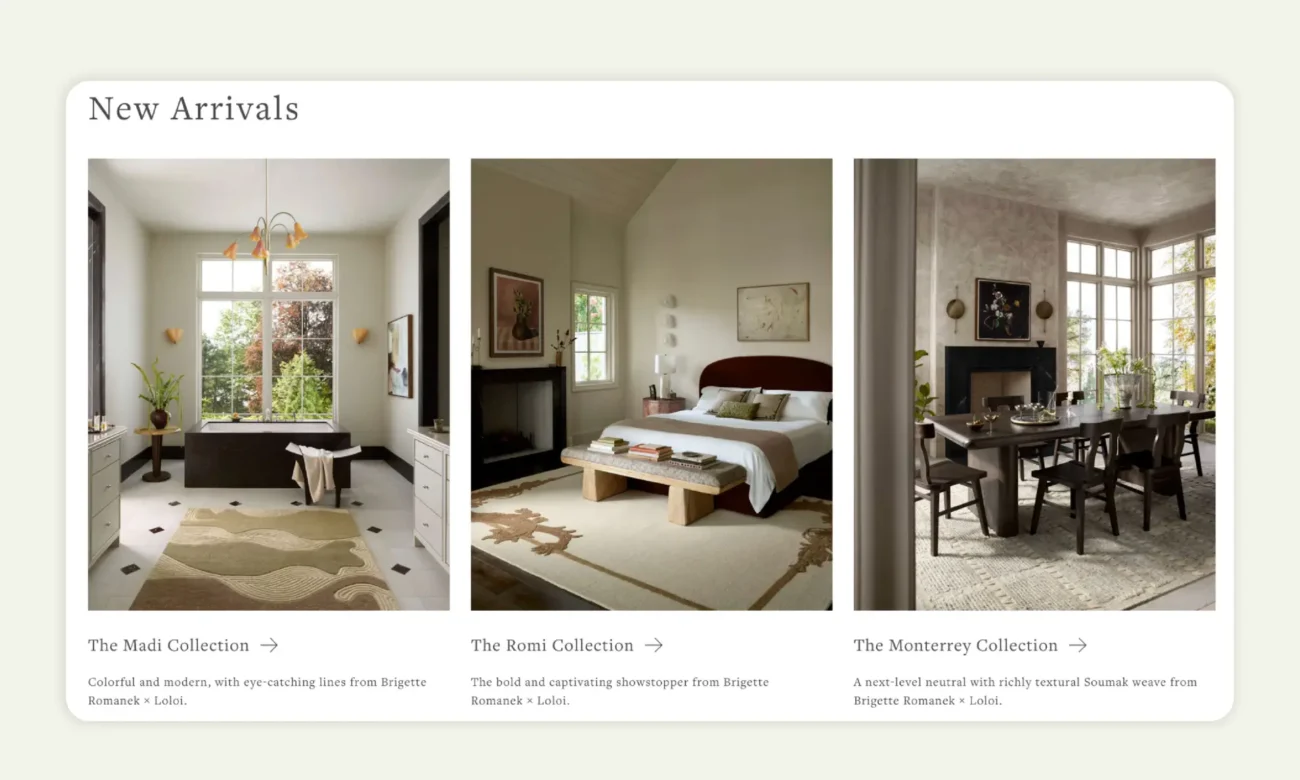 Furniture photography showing sophistication