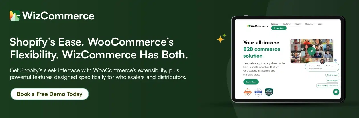 Get WizCommerce free trial combining Shopify's ease with WooCommerce flexibility